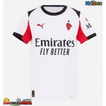 Camisa de Futebol AC Milan Pervis Estupinan #2 Equipamento Secundário Mulheres 2025-26 Manga Curta